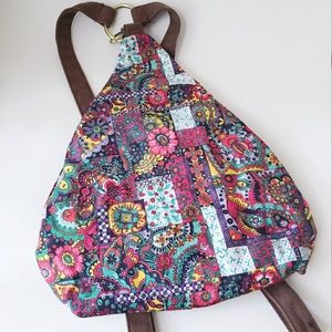 Black Butterfly Floral Soft lightweight Backpack